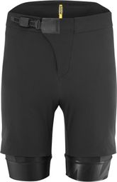 Short 2 en 1 Mavic Crosstrail Padded Noir