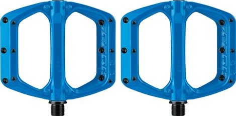 Pair of Spank Spoon DC Blue Flat Pedals