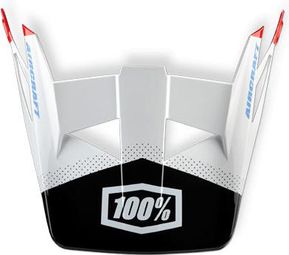 Spare visor for 100% Aircraft helmet - R8 White
