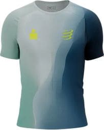 Compressport Ironman Performance Jersey met korte mouwen Blauw