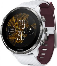 Suunto 7 GPS Watch White Burgundy - Produit Reconditionné