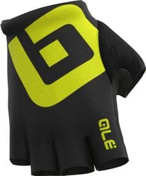Alé Air Short Gloves Black/Fluo Yellow