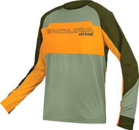 Endura MT500 Burner Lite Long Sleeve Jersey Groen / Oranje