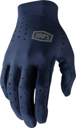 Guantes largos 100% honda azul marino