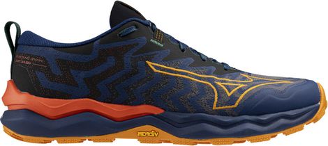 Mizuno Wave Daichi 8 Trail Shoes Blue/Orange Men's