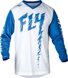 Fly Racing F-16 Langarm Trikot Blau/Weiß Kinder