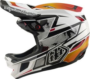Troy Lee Designs D4 Composite Mips-helm met voering, wit