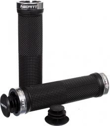 NEATT Pair of RACE Grips Black Silver