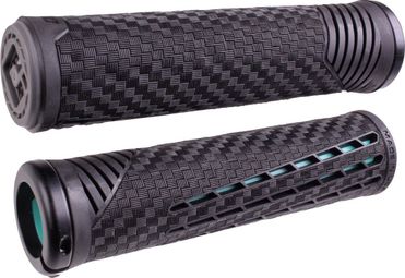 Paar Odi CF V2 Grips.1 Lock On Schwarz / Mint