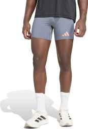 adidas Adizero 5in Men's Cycling Shorts, Gray/Red
