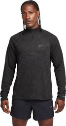 Nike Pinnacle Running Division Black Men's 1/2 Zip Thermal Top