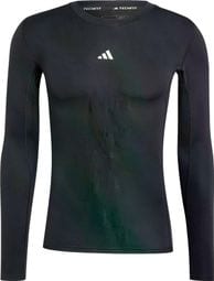 Adidas Techfit Base Schwarzes Herren-Thermotrikot