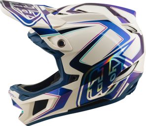 Troy Lee Designs D4 Composite Mips integraalhelm, wit/indigo