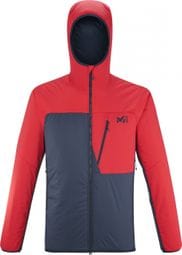 Millet Magma Hybrid Hoodie Thermal Jacket Black Red Men