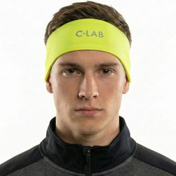 Bandeau thermique vélo/running – Jaune fluo