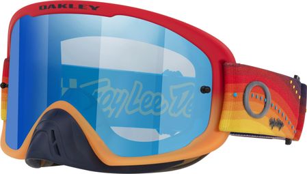 Oakley O-Frame 2.0 PRO MX Troy Lee Designs Mountain Bike Goggles - Red Orange/Black Ice Iridium - Ref: OO7115-67
