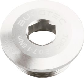 Self-Extracting Bottom Bracket Screw Burgtec Shimano Crank Bolt for Shimano XTR/XT/SLX/LX/Deore/Saint/Zee/E-Bike Rhodium Silver