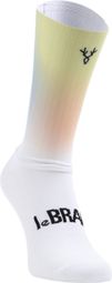 Paire de Chaussettes Aéro LeBram Race Jaune Bleu Dégradé