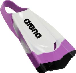 Pair of Arena Powerfin Pro Fins White Purple
