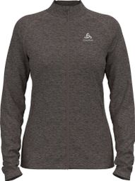 Dames Odlo Tencia Full Zip Grey S Fleece