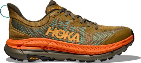 Hoka Mafate Speed 4 Khaki/Orange Herren Trailrunning-Schuhe