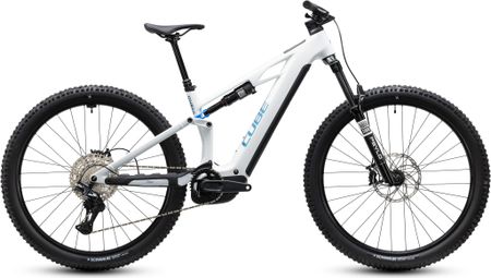 VTT Électrique Tout-Suspendu Cube Stereo Hybrid One44 HPC Pro 800 Shimano 12V 800 Wh Bosch 120 Nm 29'' Blanc Metallic 2027