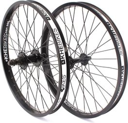 Jeu de Roues BMX MVP 20 Pouces Noir 10/14mm S/B KHEbikes