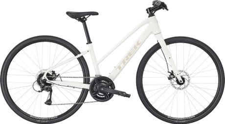 Vélo Fitness Trek FX 1 Midstep Shimano Acera 8V 700 mm Blanc Gén. 4