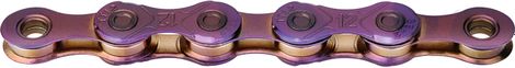 KMC TT12 Gevosste ketting 12S Neo Chrome Paars