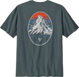 T-Shirt Patagonia Chouinard Crest Pocket Bleu