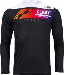 Kenny Elite Langarmtrikot Weiß / Schwarz