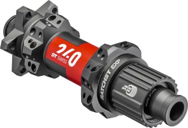 Buje trasero DT Swiss 240 EXP de tiro recto de 28 orificios | Impulsar 12x148 mm | 6 agujeros