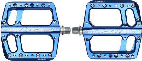 Pair of HT Components Raven ANS12 Flat Pedals in Royal Blue