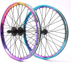 Jeu de Roues BMX 20 Pouces Oil Slick 14mm S/B KHEbikes