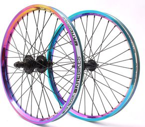 Jeu de Roues BMX 20 Pouces Oil Slick 14mm S/B KHEbikes