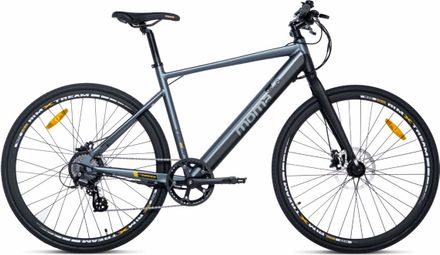 Moma bikes E-ROAD, 28' - Equipped Full Shimano, Frenos de disco Hydraulicos, Bat. Ion Lithium SAMSUNG integrada y extraible de 36V 10Ah 