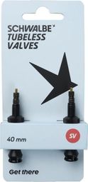 Coppia di valvole tubeless Schwalbe Presta da 40 mm