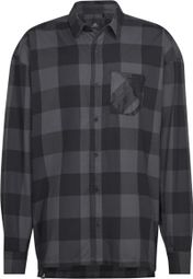 Adidas Five Ten Flanellen Overhemd Grijs Zwart Unisex