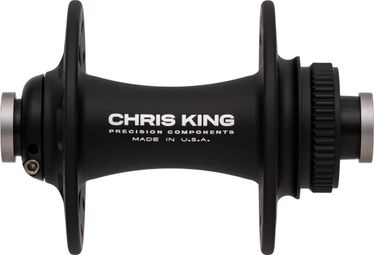 Chris King R45D Vorderradnabe | 24 Loch | 12x100 mm | CenterLock | Mattschwarz
