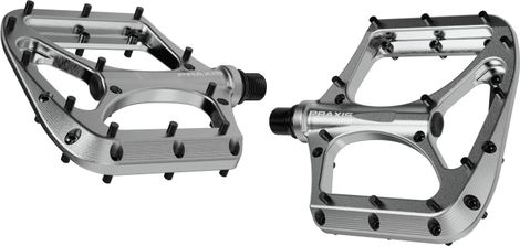 Pair of Praxis Brodium Silver pedals