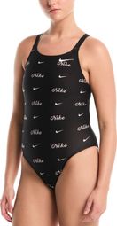 Nike Swim HydraStrong zwemtop voor dames, zwart