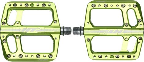 Paar platte pedalen HT Components Raven ANS12 Groen