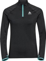 Odlo Axalp Trail Ceramiwarm Women's Thermal 1/2 Zip Sweater Black