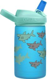 Camelbak Eddy+ Haifisch 350ML Grün/Blau Isotherme Kinderflasche