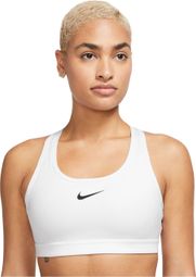 Nike Swoosh Medium Support Bra White