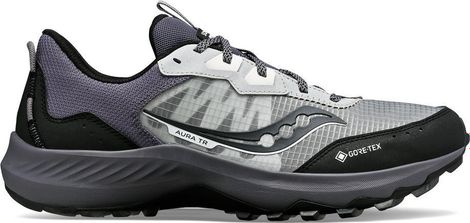 Chaussures de Trail Running Saucony Aura TR GTX Gris Noir 50