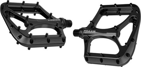 Pair of Praxis Podium Flat Pedals Black