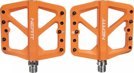 Paar Neatt Composite 5-Pin Orange Flat Pedale