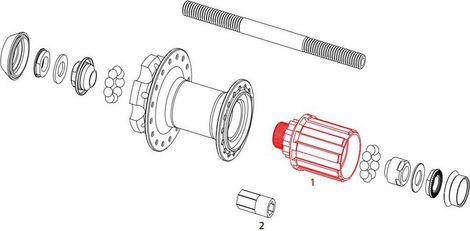 Sram Freewheel Body para Shimano Hub MTH 406