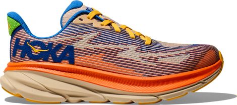 Hoka Clifton 9 Youth Running Shoes Blue/Orange Child